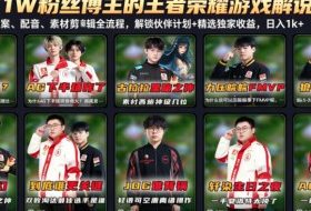 抖音11W粉丝博主的王者荣耀游戏解说教程，文案、配音、素材剪辑全流程，解锁伙伴计划+精选独家收益，日入1k+