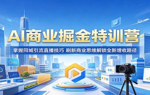 AI商业掘金特训营:掌握同城引流直播技巧,刷新商业思维解锁全新增收路径