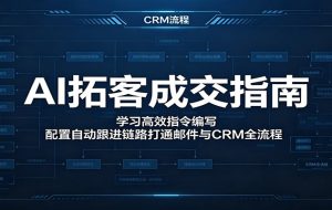 AI拓客成交指南:学习高效指令编写,配置自动跟进链路打通邮件与CRM全流程