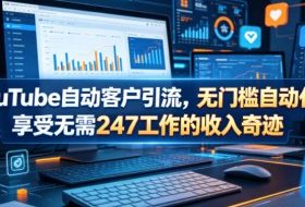 YouTube自动客户引流，无门槛自动化，享受无需247工作的收入奇迹！【原创双语字幕】