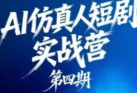 AI仿真人短剧实战营第四期，21天做出第一部AI仿真人短剧，普通人也能入局AI短剧新赛道