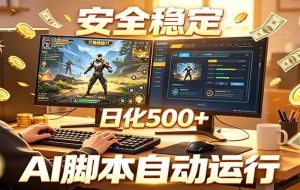 三角洲全自动挂机,AI脚本躺赚,日化500+