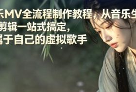AI音乐MV全流程制作教程，从音乐生成到MV剪辑一站式搞定，打造属于自己的虚拟歌手