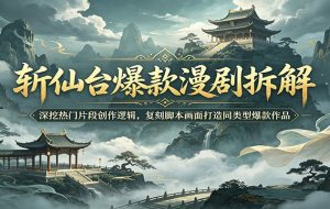 斩仙台爆款漫剧拆解：深挖热门片段创作逻辑，复刻脚本画面打造同类型爆款作品