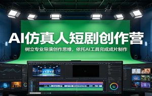 AI仿真人短剧创作营：树立专业导演创作思维，依托AI工具完成成片制作