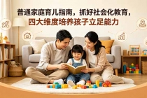 付费文章:普通家庭育儿指南,抓好社会化教育,四大维度培养孩子立足能力