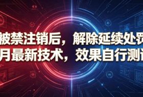 抖音被禁注销后，解除延续处罚技术，6月最新技术，效果自行测试