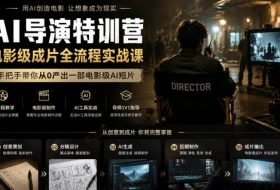 AI导演特训营，电影级成片全流程实战课，手把手带你从0产出一部电影级AI短片