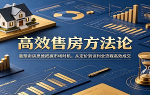 高效售房方法论：重塑卖房思维把握市场时机，从定价到谈判全流程高效成交