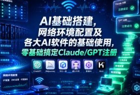 AI基础搭建,网络环境配置及各大AI软件的基础使用,零基础搞定Claude/GPT注册