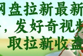 网盘拉新最新玩法，发好奇视频获取拉新收益，抖音收藏家玩法