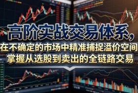 高阶实战交易体系，在不确定的市场中精准捕捉溢价空间，掌握从选股到卖出的全链路交易心法（更新6月）