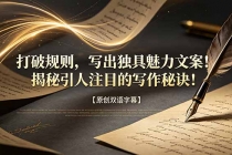 打破规则,写出独具魅力文案!揭秘引人注目的写作秘诀!【原创双语字幕】