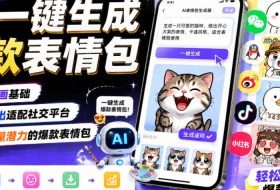 AI一键生成爆款表情包，不用绘画基础，快速产出适配社交平台，自带流量潜力的爆款表情包