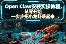 Open Claw安装实操教程,从零开始一步步一步步把小龙虾装起来