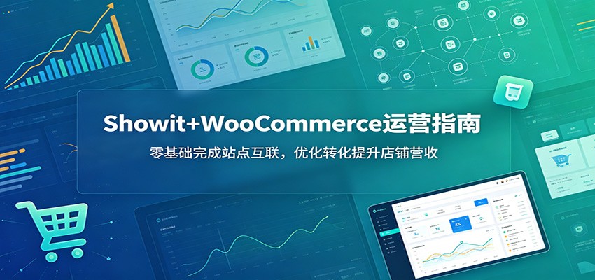 Showit+WooCommerce运营指南:零基础完成站点互联,优化转化提升店铺营收 Showit+WooCommerce运营指南:零基础完成站点互联,优化转化提升店铺营收