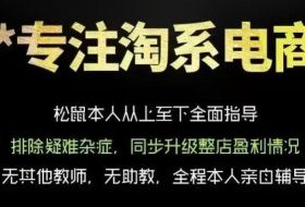 松鼠会电商VIP课程,从基础布局到高阶优化,助你掌握淘宝运营逻辑,提升店铺流量与转化