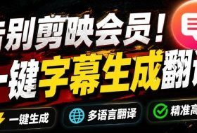 从此告别剪映会员?开源视频字幕生成器,支持离线本地GPU加速运行,一键视频翻译及字幕生成,妙幕