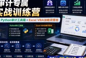 财会审计专属AI实战训练营|AI协同编程+Python审计工具箱+Excel VBA加载项落地