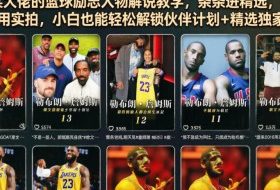 抖音某大佬的篮球励志人物解说教学，条条进精选，不用出镜不用实拍，小白也能轻松解锁伙伴计划+精选独家收益