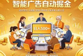 2026年最好做的项目：自动掘金项目，小白轻易上手，单日轻松收入500+【揭秘】