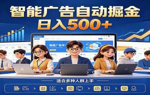 AI风口项目，全程解放双手，后台自动运行赚取收益，每天稳定收益500+