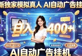 最新独家模拟真人，AI自动挂号挂G，日入400+，全程全自动运行，无需人工【揭秘】