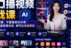 AI口播视频实战课，不用真人出镜，不管是知识分享、好物带货还是剧情访谈，都可以快速落地