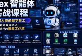 Codex智能体实战课程，让智能体成为你的数字员工，从内容生产到业务自动化，搭建可持续运行的智能工作流