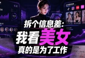 【理直气壮】我给看美女找了一个非常恰当的理由,信息差项目