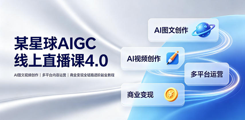 刺猬星球AIGC线上直播课4.0|AI图文视频创作、多平台内容运营、商业变现全链路进阶副业教程