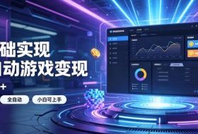 0基础实现全自动游戏变现，日入1k+，小白直接上手搞钱！【揭秘】