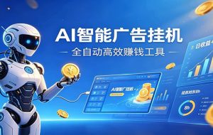 AI智能广告挂机，小白轻松上手，在家自动赚收益