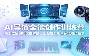 AI导演全能创作训练营:模型底层逻辑深度解析,生图镜头剧本分镜成片教学