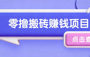 夕夕搬砖项目,零门槛看完就能上手,只需一部手机轻松日收30+