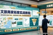文旅商家拓客实战教程;真实案例打造客户信任,完整落地执行方案,行业避坑账号布局心法