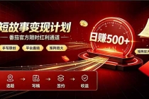 番茄限时红利通道开放！ 纯手写短篇，平台多重收益叠加，矩阵放大日入 500+，正规官方结算无套路，限时开放…