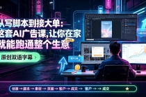从写脚本到接大单:这套AI广告课,让你在家就能跑通整个生意【原创双语字幕】