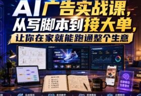 AI广告实战课,从写脚本到接大单,让你在家就能跑通整个生意【原创双语字幕】