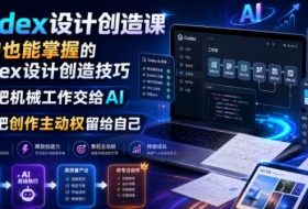 Codex设计创造课，小白也能掌握的Codex设计创造技巧，把机械工作交给AI，把创作主动权留给自己