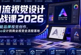 AI流视觉设计实战课2026:AI赋能品牌视觉创作,从Logo设计到商业视觉全流程落地