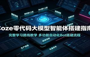 Coze零代码大模型智能体搭建指南:完整学习路线教学,多功能自动化Bot搭建流程
