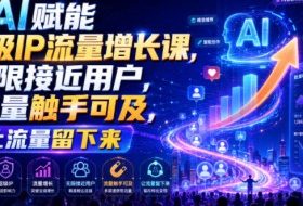 AI赋能超级IP流量增长课,无限接近用户,流量触手可及,让流量留下来