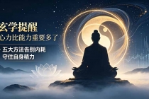 付费文章：玄学提醒-心力比能力重要多了，五大方法告别内耗守住自身精力
