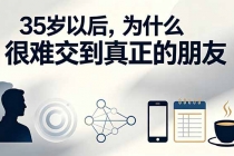 付费文章：35岁以后，为什么很难交到真正的朋友