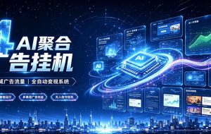 全域广告流量聚合,AI无人挂机稳赚佣金,打造长期稳定被动收入副业