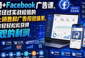 电商+Facebook广告课，一套经过实战检验的线上销售和广告投放体系，让你轻轻松松获得可观的利润【原创双语字幕】