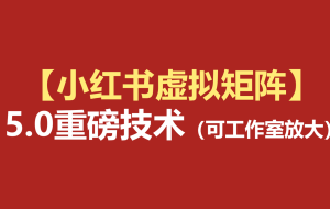 小红书虚拟矩阵5.0:AI原创虚拟品+4带1自动化AI发笔记+测款怼款双模式(可工作室放大