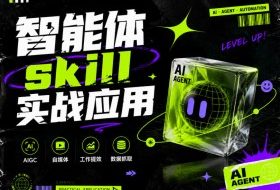 智能体skill实战应用，为寻求利用智能体进行工作提效的人打造，案例演示，纯实战课