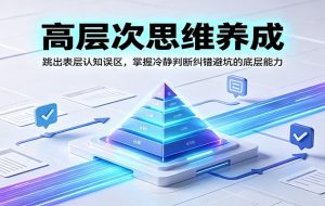 高层次思维养成：跳出表层认知误区，掌握冷静判断纠错避坑的底层能力